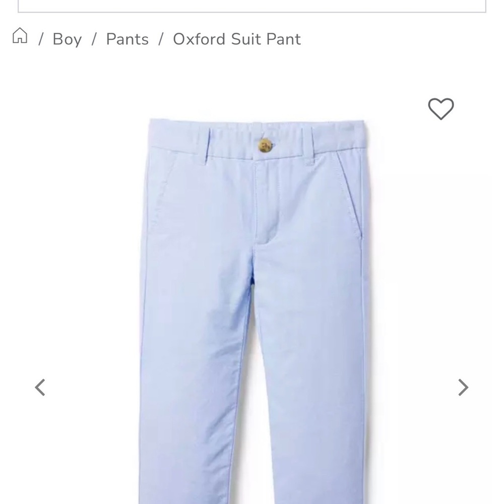 Janie and Jack Light Blue Kids Oxford Suit Pant. Size 2.
